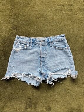 Grlfrnd Light Blue Ripped Denim Women’s Shorts size 25